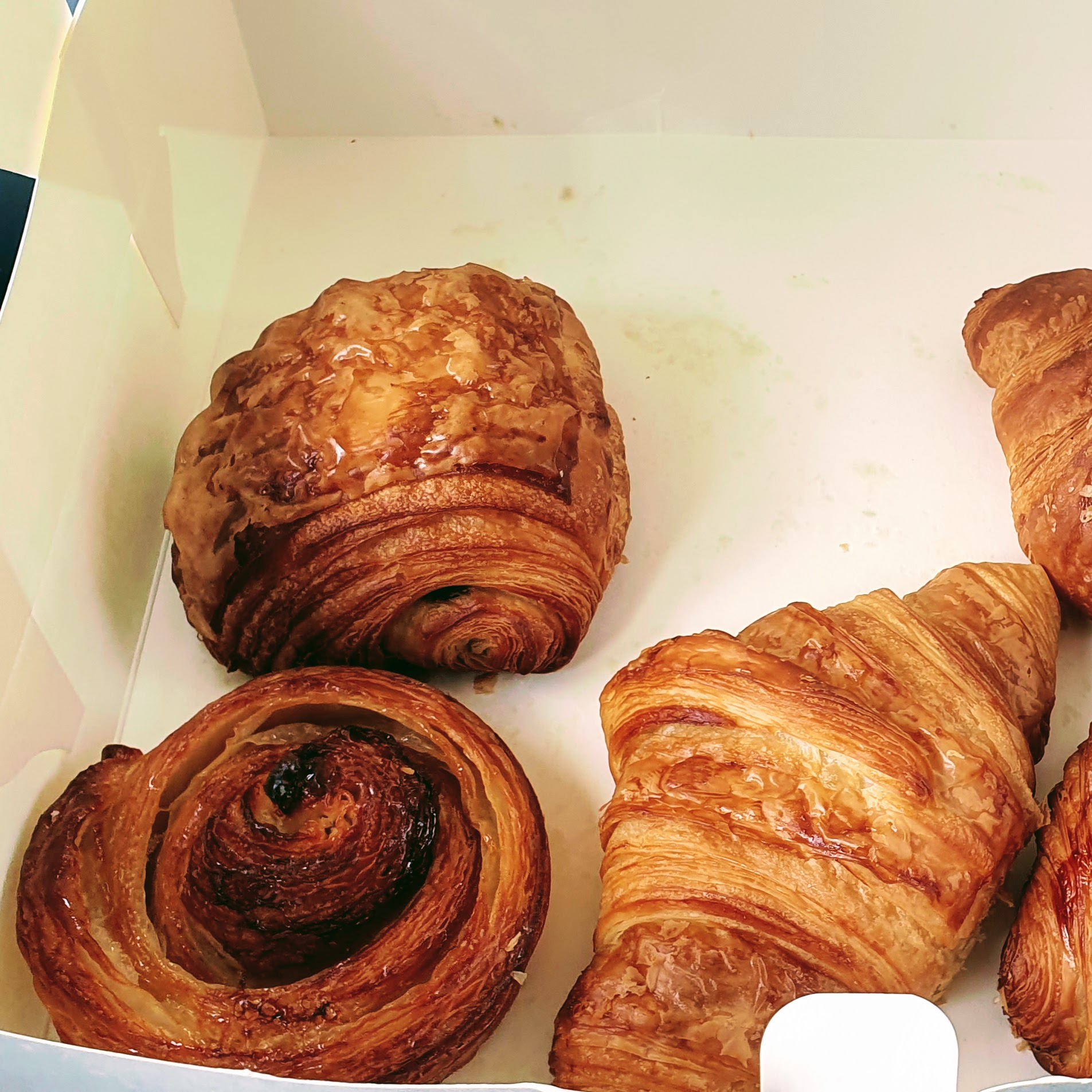 Pastries for the road! Who knows when we will have a decent croissant again? Pastries for the road! Who knows when we will have a decent croissant again?